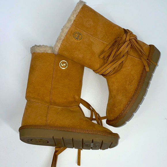 Michael Kors Kids Tan Pamina Boot Size 7 - Picture 3 of 12